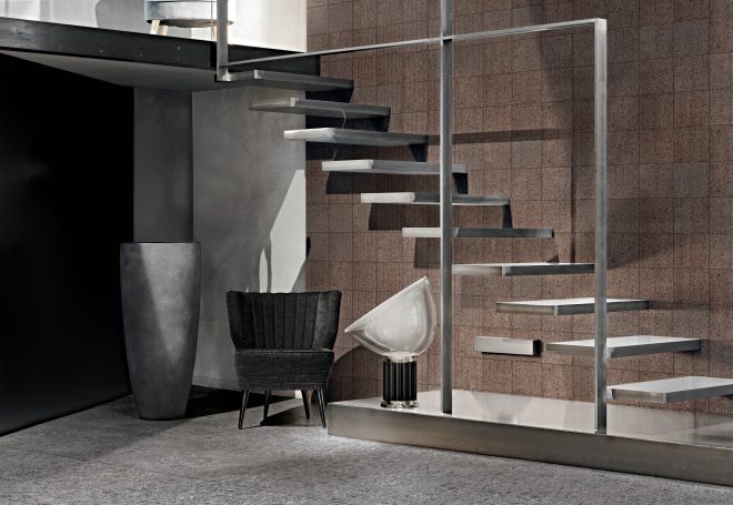 C2_Rigatino mattone 20x20_Bugnato mattone 10x40_Etna grey 160x320 copia